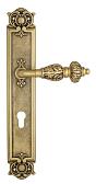 Дверная ручка Venezia на планке PL97 мод. Lucrecia (франц. золото) под цилиндр