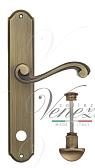 Дверная ручка Venezia на планке PL02 мод. Vivaldi (мат. бронза) сантехническая