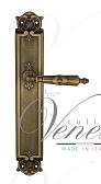 Дверная ручка Venezia на планке PL97 мод. Anneta (мат. бронза) проходная
