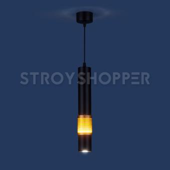 Подвесной светодиодный светильник DLN001 MR16 черный матовый/золото